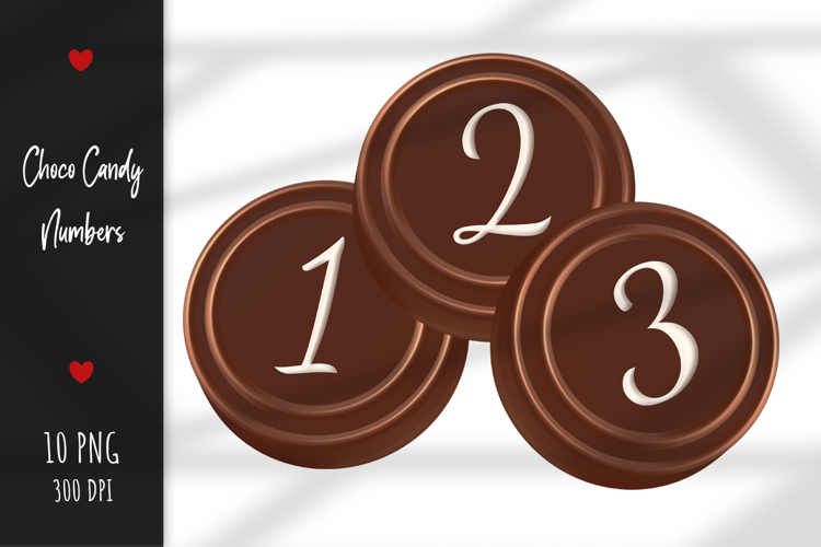 Decorative Candy Chocolate Numbers