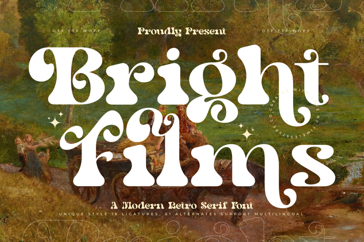 Bright Films - Modern Retro Serif Font