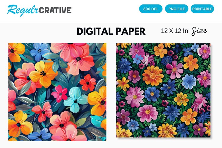 Summer Digital Paper Image 4
