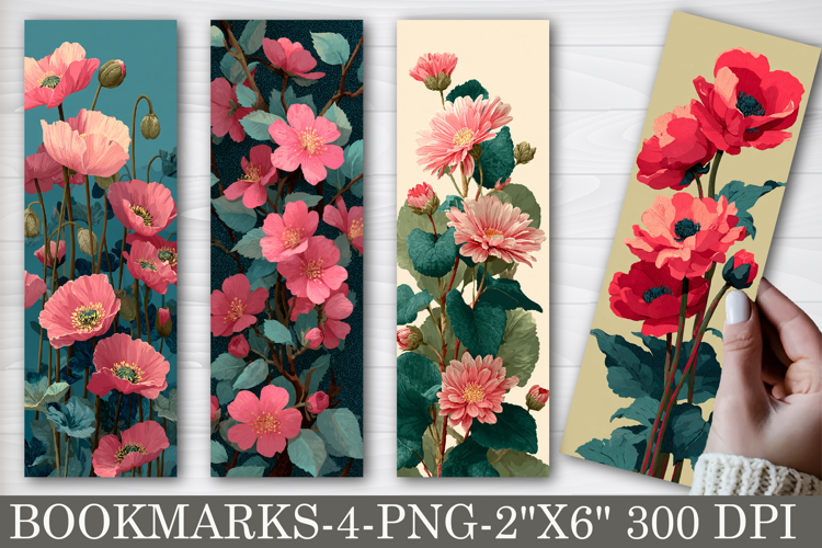 Bright Flower Bookmarks