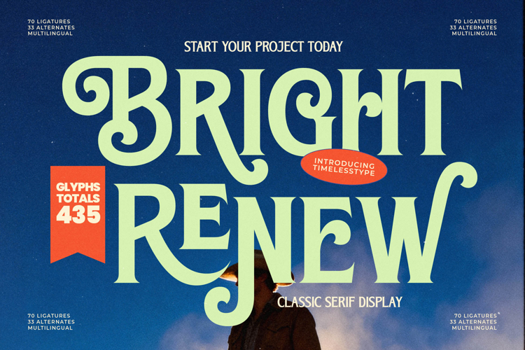 Bright Renew - Classic Serif Display Font