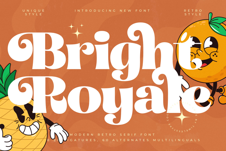Bright Royale - Modern Retro Serif Font