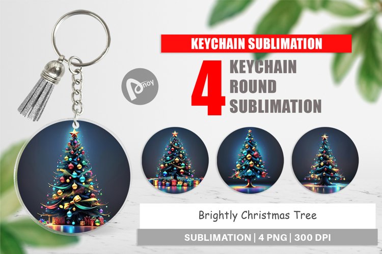 Keychain Bright Christmas Tree