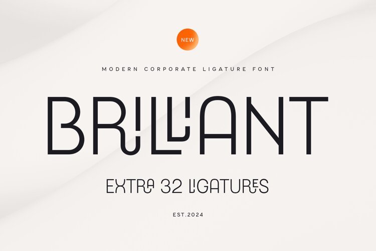 Brilliant - Modern Corporate Ligature Font example image 1