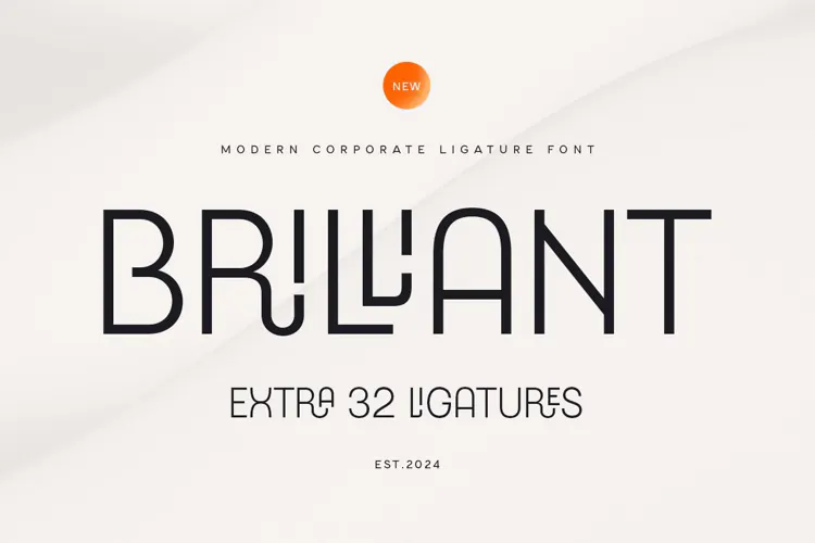 Brilliant - Modern Corporate Ligature Font