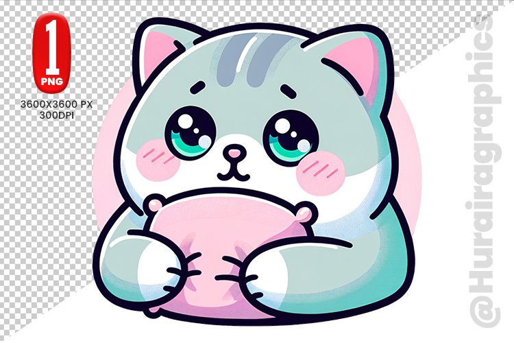 British Shorthair Cat Clipart - PNG File