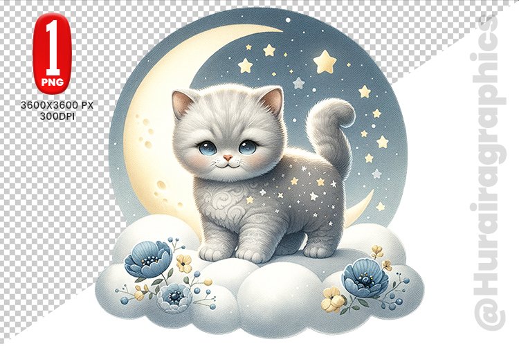Cute Cat Clipart Image 11