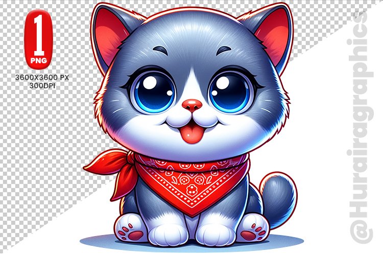 Cute Cat Clipart Image 11