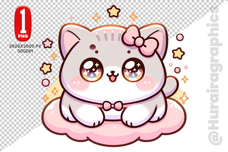 Cute Cat Clipart Image 23