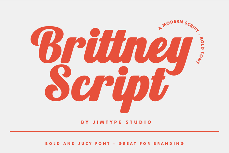 Brittney Script - Business Branding Font