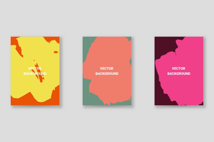 Bright abstract grunge splatter brochure or cover vector