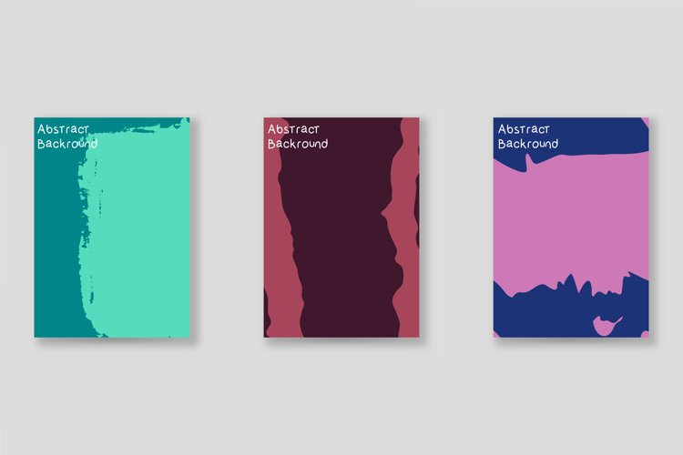 Bright abstract grunge splatter brochure or cover vector