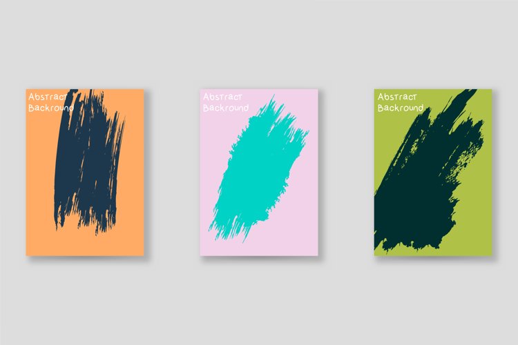 Bright abstract grunge splatter brochure or cover vector