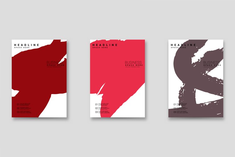Bright abstract grunge splatter brochure or cover vector