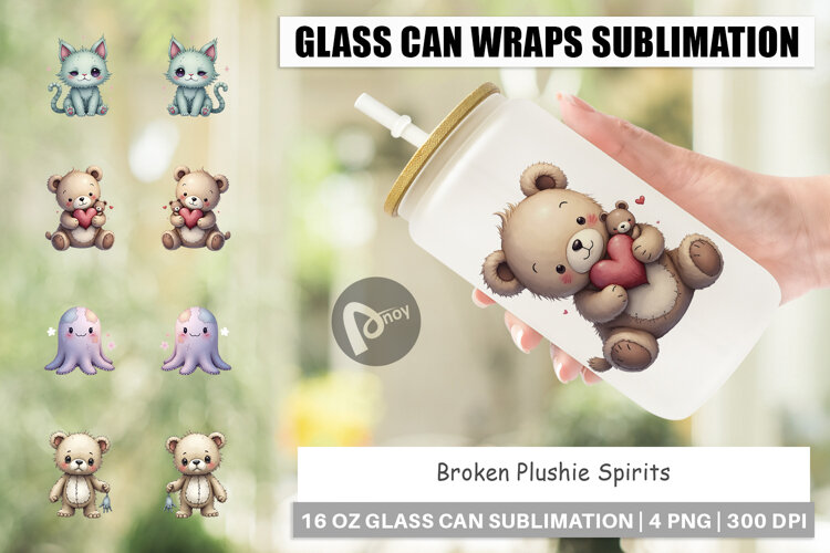 Glass Can Broken Plushie Spirits example image 1
