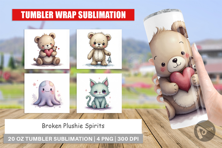 Tumbler Broken Plushie Spirits