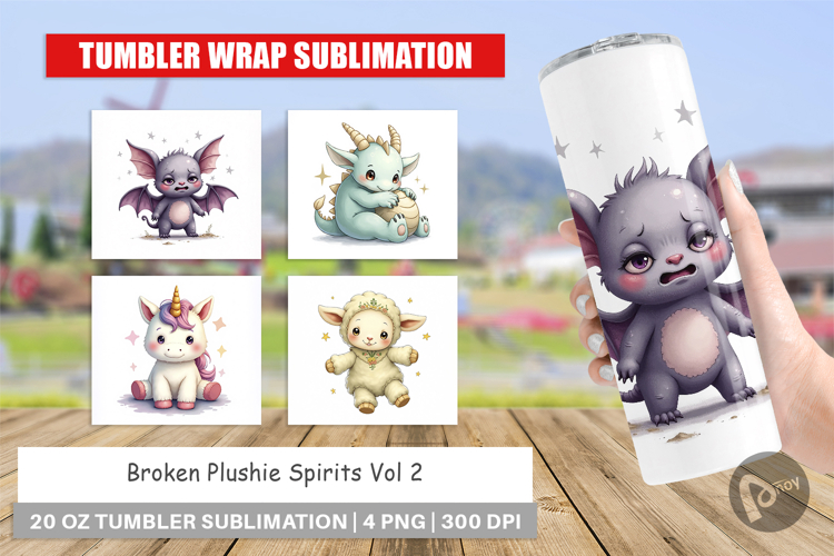 Tumbler Broken Plushie Spirits