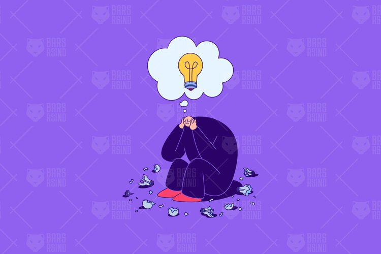 Broken Creative Lamps Vector Illustration example image 1