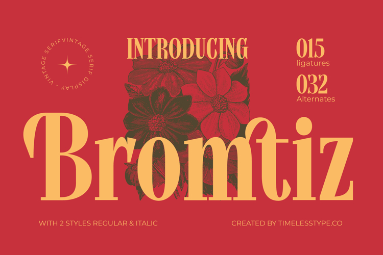 Bromtiz - Vintage Serif Display Font