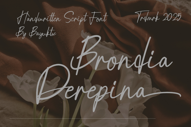 Brondia Derepina a Handwritten Script Premium Font