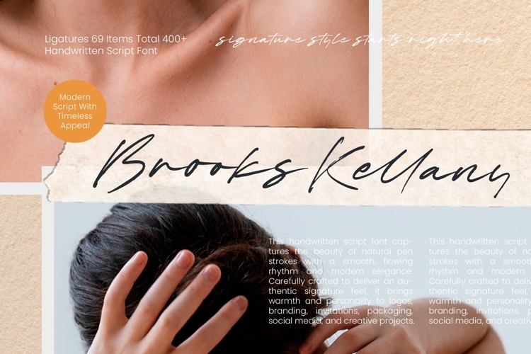 Brooks Kellany - Handwritten Script Font