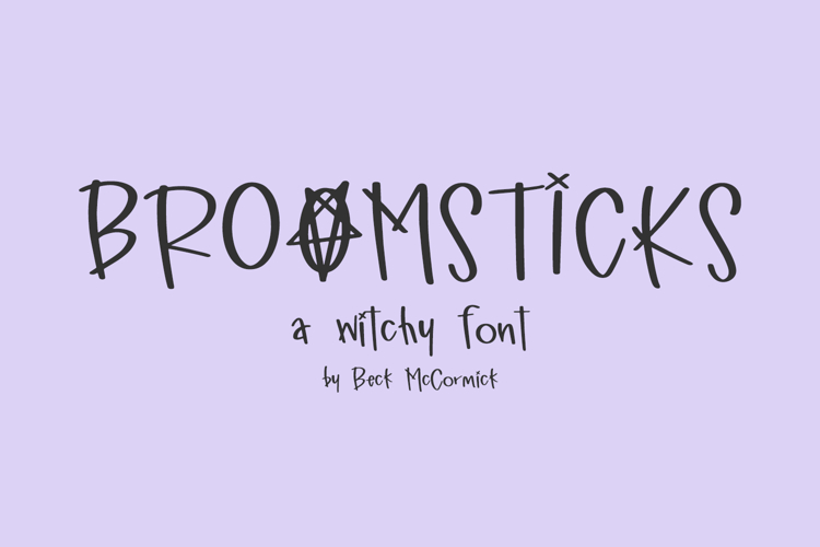 Broomsticks Witchy Font
