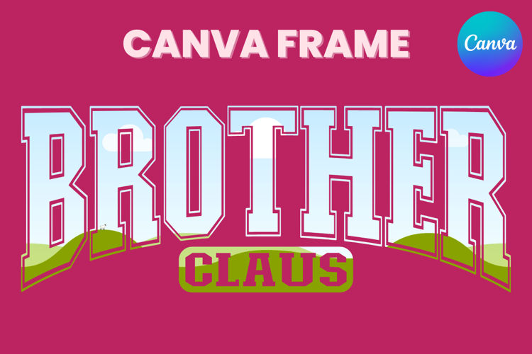 BROTHER Claus Canva Frame Family Christmas Varsity Shirt