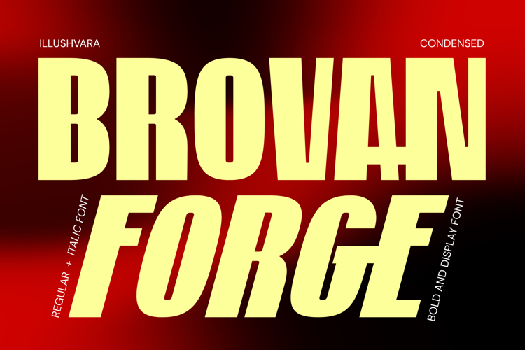 Brovan Forge - Bold Condensed Font