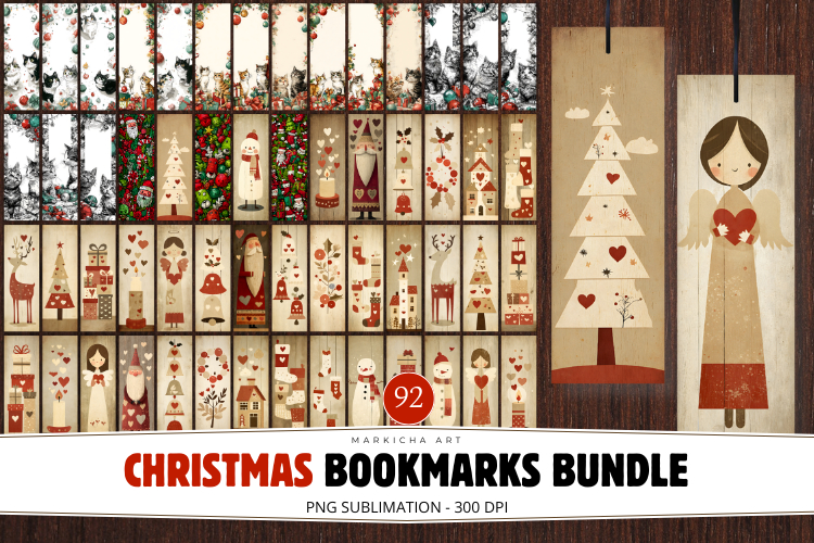 Christmas Bookmarks Big Bundle