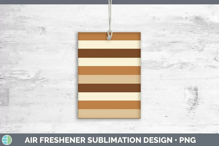 Brown Air Freshener | Sublimation Car Freshener Designs