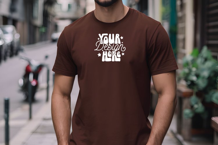 White Tshirt Mockup Image 21