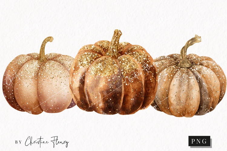 Pumpkin Watercolor Png Image 19