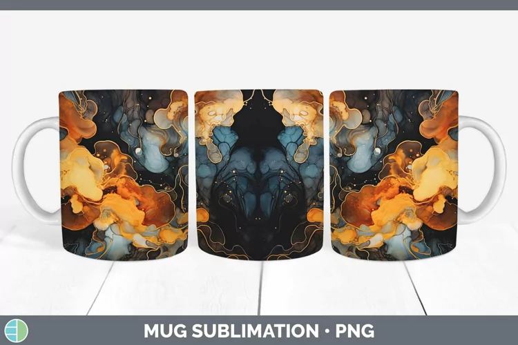 Brown Mug Wrap | Sublimation Coffee Cup Designs