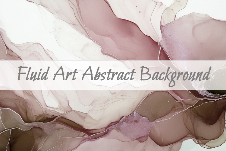 Brown Beige Watercolor Abstract Background - Fluid Art