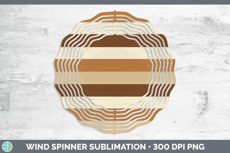 Brown Wind Spinner | Sublimation Spinner Designs