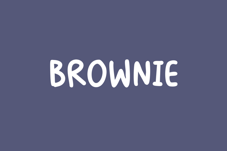 Brownie Playful Handwritten Font