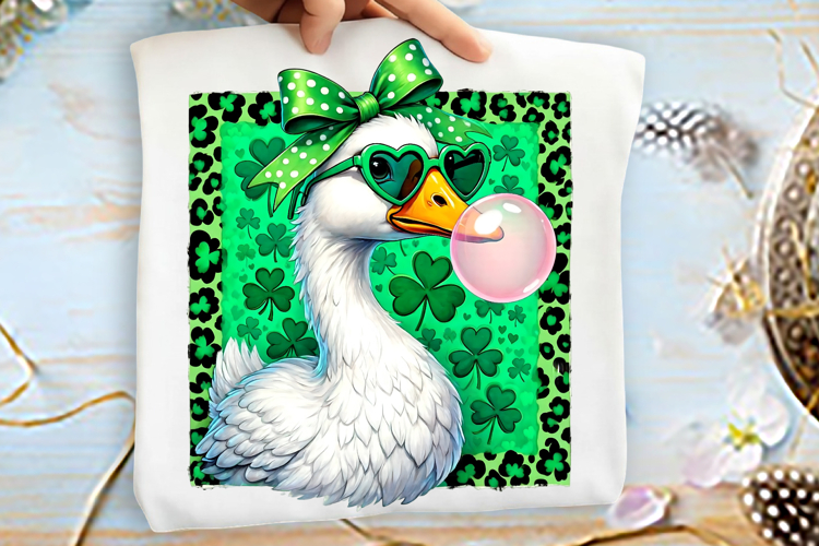 Brushstroke St Patrick’s Day Goose Png