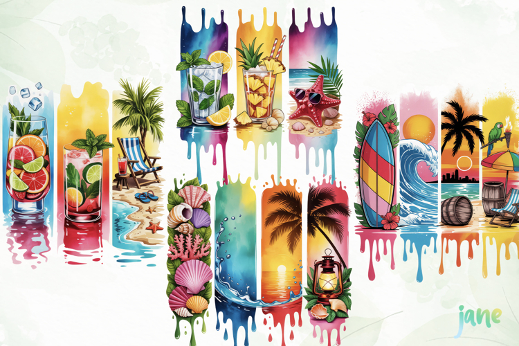 Brushstroke Summer Sublimation