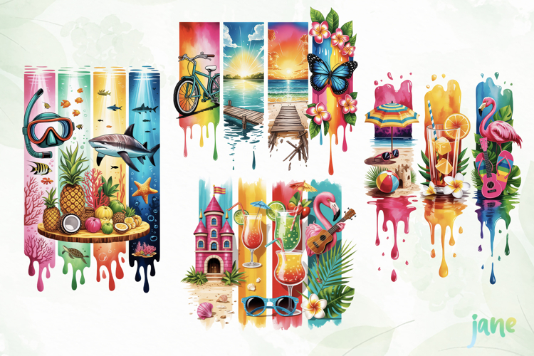 Brushstroke Summer Sublimation