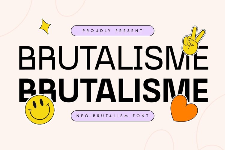 Brutalisme - Neo-Brutalism Font example image 1