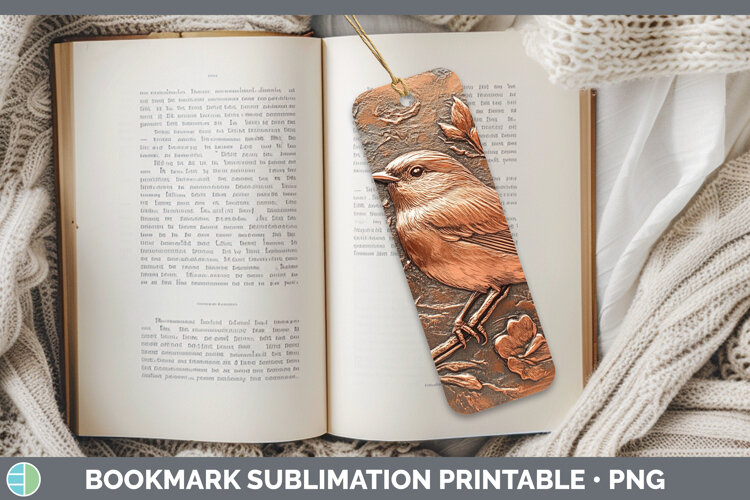 GorgeousBS01 Copper Relief Bookmark design.