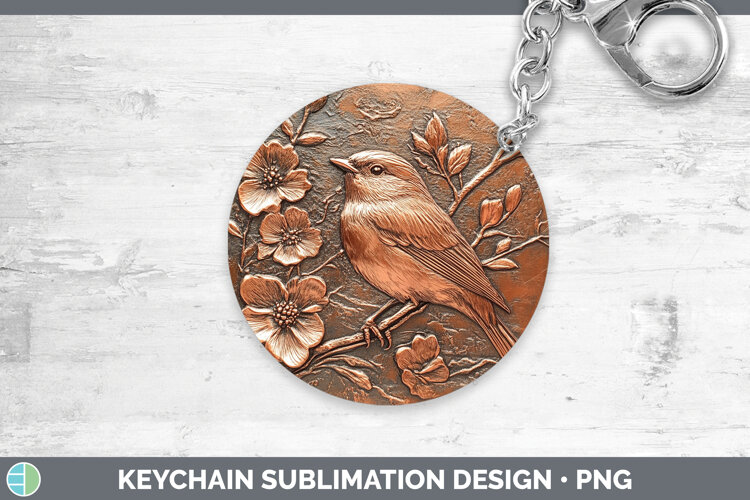 GorgeousBS01 Copper Relief Keychain design.