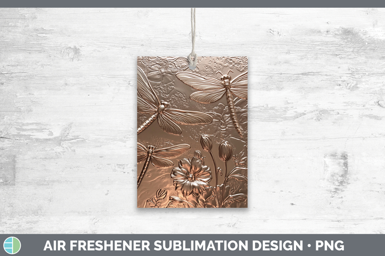 BS01 Copper Relief Dragonfly Air Freshener Sublimation Car F