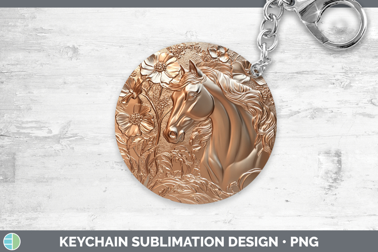 GorgeousBS01 Copper Relief Keychain design.