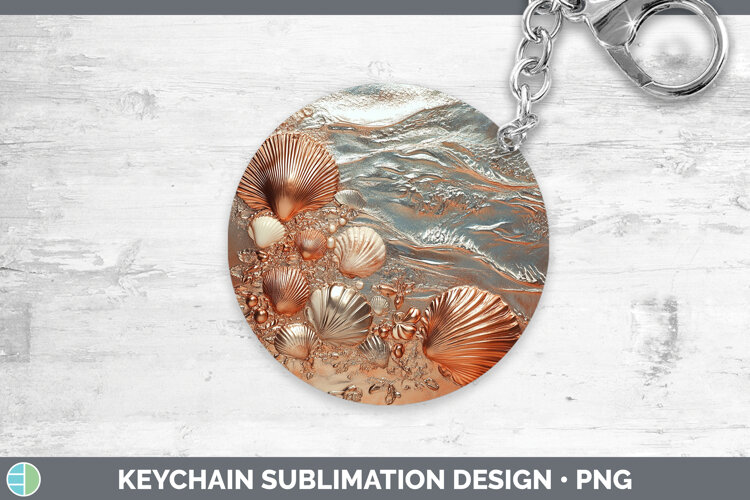 GorgeousBS01 Copper Relief Keychain design.