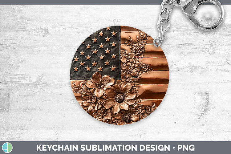 GorgeousBS01 Copper Relief Keychain design.