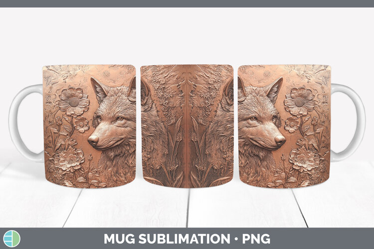 GorgeousBS01 Copper Relief Mug Wrap design.
