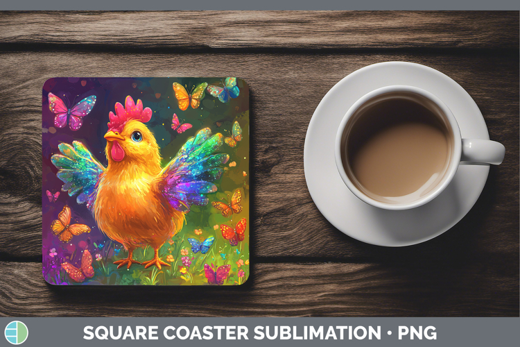 GorgeousBS01 Glitter Square Coaster design.