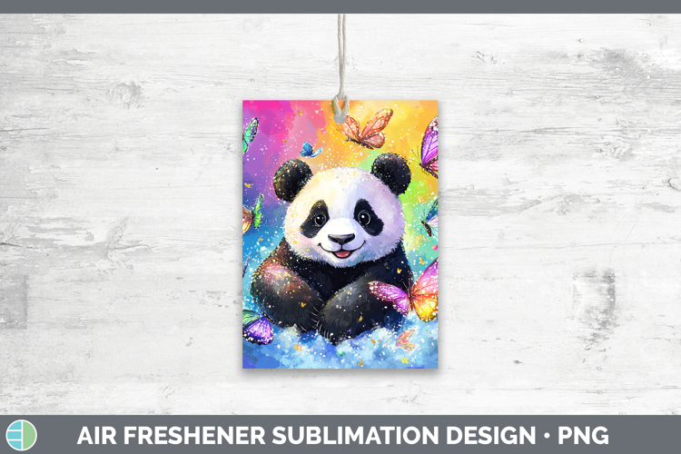 BS01 Glitter Panda Air Freshener Sublimation Car Freshener D