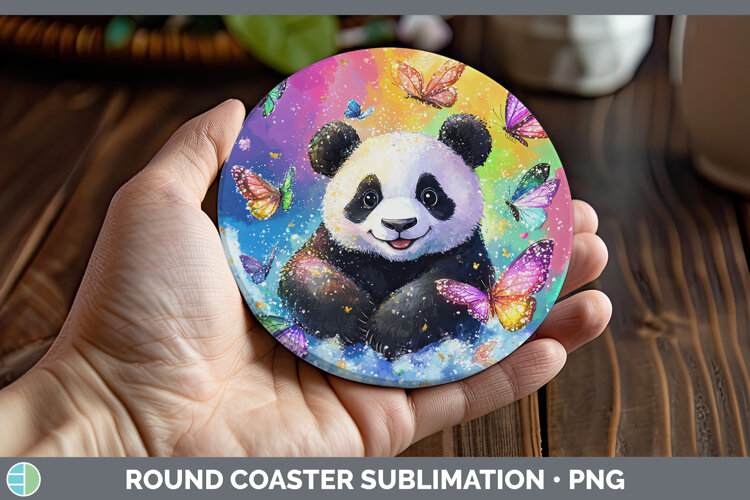 GorgeousBS01 Glitter Round Coaster design.